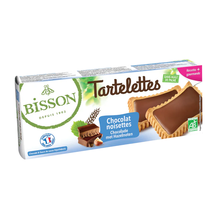 Organic Hazelnut Chocolate Tartlet 150g