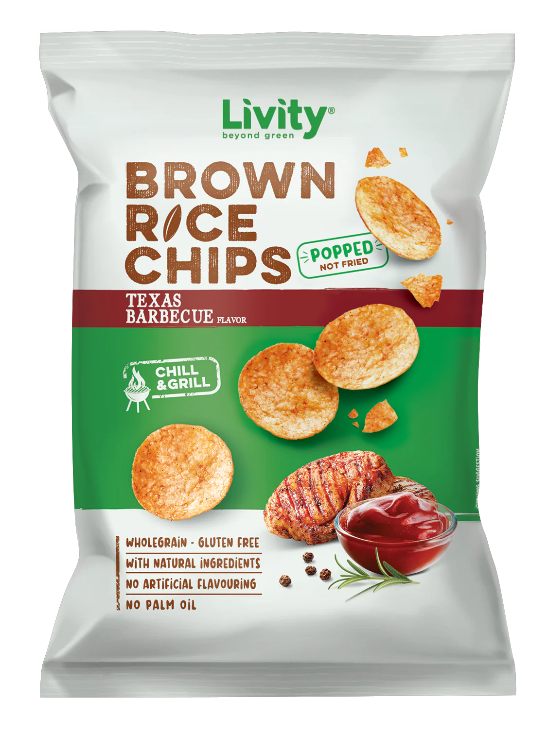 Livity Brown Rice Chips Barbecue