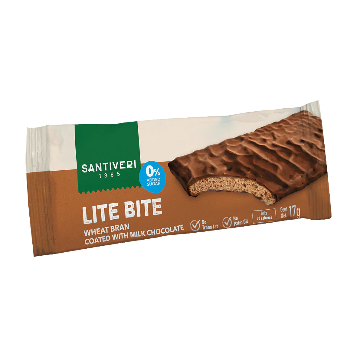 Santiveri Lite Bite Coated Milk Chocolate Bar