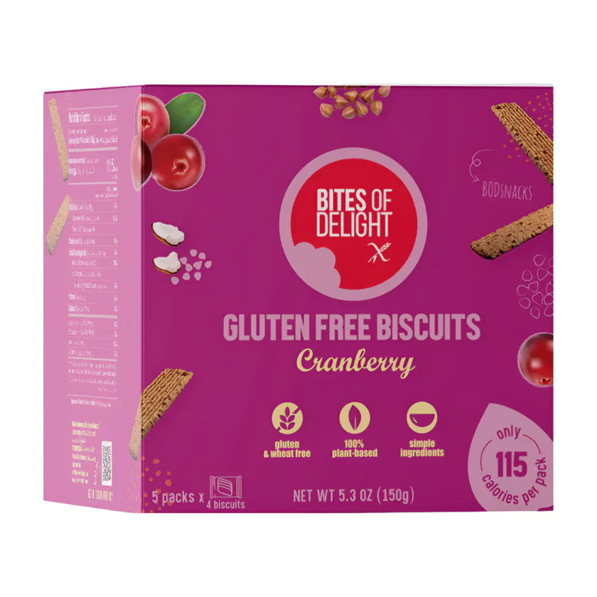 Bites Of Delight GF Cranberry Biscuits