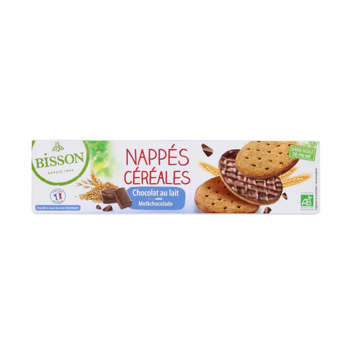 Organic Milk Chocolate Cereal Topped Biscuits 140g